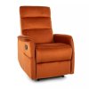 Vinci Velvet masszázsfotel, narancs
