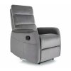 Vinci Velvet masszázsfotel, szürke