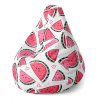 Pear babzsák görögdinnye - gyerek, piros / fehér