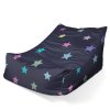 Lounge babzsák csillagok kéken - gyerek, színes