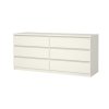 Simplicity II komód 154 x 50 x 70 cm, fehér