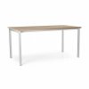 Univerzális asztal fém lábakkal 160 x 80 cm, tölgy