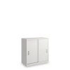 SimpleOffice alacsony szekrény 80 x 40 x 80 cm, fehér