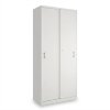 SimpleOffice magas szekrény 80 x 40 x 180 cm, fehér