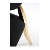 Aylin étkezőszék, fekete / arany