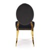 Aylin étkezőszék, fekete / arany