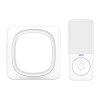 Vezeték nélküli csengő éjszakai fénnyel 1L78 konnektorhoz, 150m, learning code, fehér