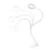 WO66 LED asztali lámpa csipesszel, fehér