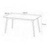 Campo étkezőasztal 150, fehér