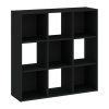 Sinde polcrendszer 3x3, fekete