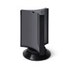 Otočný menu stojánek třístranný, formát DL (pro 22 × 9,9 cm), černá