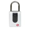 Biometrický visací zámek s číselným kódem, bílá