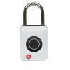 Biometrický visací zámek s číselným kódem, bílá