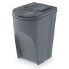 Set košů na tříděný odpad, 4 x 35 l, šedá