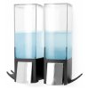 Dávkovač mýdla Compactor Edge, 2 x 500 ml, černá