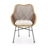 Jídelní židle Percy, ratan / černá
