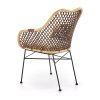 Jídelní židle Percy, ratan / černá