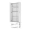 Vysoká policová skříň Lima III, bílá