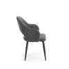 Jídelní židle Rainer, šedá / černá