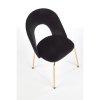 Jídelní židle Celle, černá / zlatá