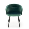 Jídelní židle Meta, zelená / černá