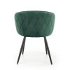 Jídelní židle Meta, zelená / černá