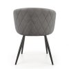 Jídelní židle Meta, šedá / černá
