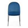 Jídelní židle Ulric, modrá / černá