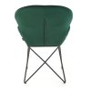 Jídelní židle Lyris, zelená / černá