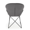 Jídelní židle Lyris, šedá / černá