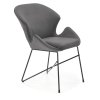 Jídelní židle Lyris, šedá / černá