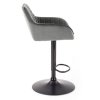 Barová židle Gavin, šedá / černá
