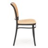 Jídelní židle Tobias, ratan / černá
