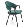 Jídelní židle Zayne, zelená / černá