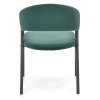 Jídelní židle Zayne, zelená / černá