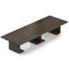 Jednací stůl Lineart 400 x 140 cm, jilm tmavý