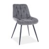 Jídelní židle Praga, šedá / černá
