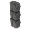 Set košů na tříděný odpad, 3 x 20 l, šedá