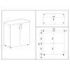 42258 1 nizka skrin simpleoffice 80 x 40 x 80 cm briza