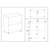 42255 1 nizka skrin simpleoffice 80 x 40 x 80 cm seda