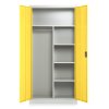 Fém szekrény, 90 x 45 x 185 cm, hengerzár, sárga - ral 1023