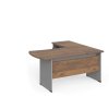 Manager sarok munkaállomás 160 x 160 cm, bal, warmia dió / szürke