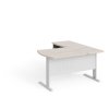 Manager sarok munkaállomás 140 x 160 cm, bal, világos akác / szürke