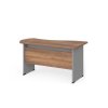 Manager sarok asztal 140 x 80 cm, bal, warmia dió / szürke