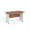 Manager asztal 140 x 85 cm, warmia dió / fehér