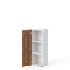 Manager közepes szekrény 39,9 x 42,2 x 119,5 cm, bal, warmia dió / fehér