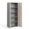 Manager magas szekrény 79,9 x 42,2 x 196,5 cm, világos akác / szürke