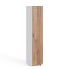 Manager magas szekrény 39,9 x 42,2 x 196,5 cm, jobb, warmia dió / fehér