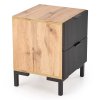 Maisie éjjeliszekrény, craft tölgy / fekete