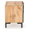 Maisie éjjeliszekrény, craft tölgy / fekete